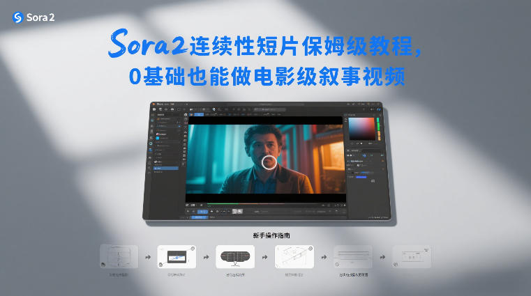 Sora2连续性短片保姆级教程，0基础也能做电影级叙事视频-黑猫科技云网创