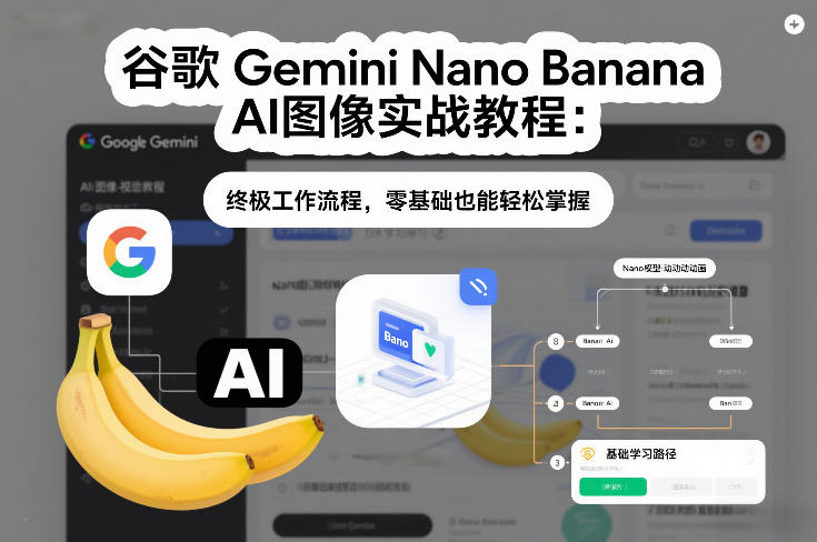 谷歌Gemini Nano Banana AI图像实战教程：终极工作流程，零基础也能轻松掌握-黑猫科技云网创