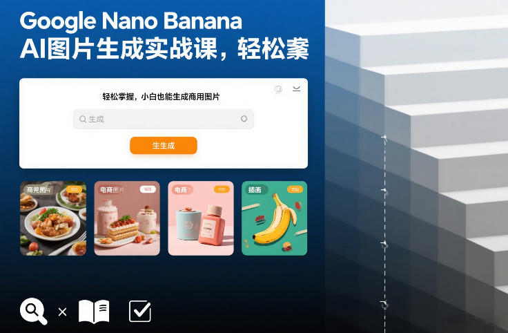 Google Nano Banana AI图片生成实战课，轻松掌握，小白也能生成商用图片-黑猫科技云网创