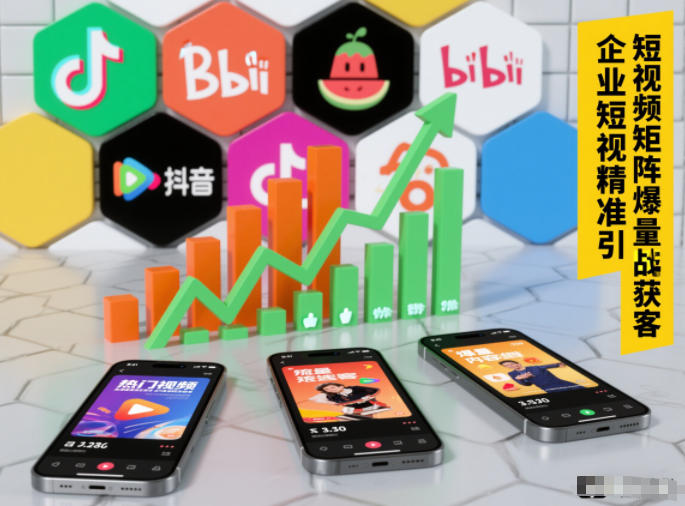 企业短视频精准引流矩阵获客，短视频矩阵爆量战法-黑猫科技云网创