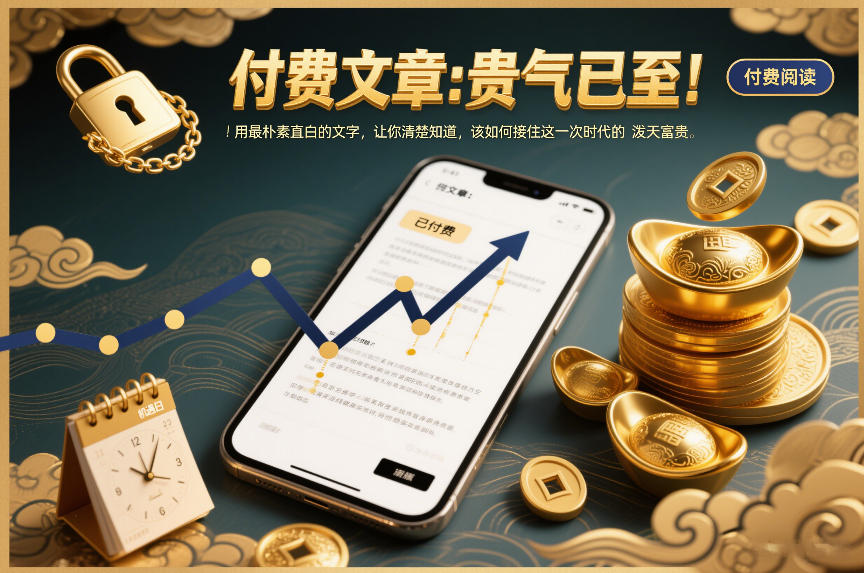 付费文章：贵气已至！用最朴素直白的文字，让你清楚知道，该如何接住这一次时代的泼天富贵-黑猫科技云网创