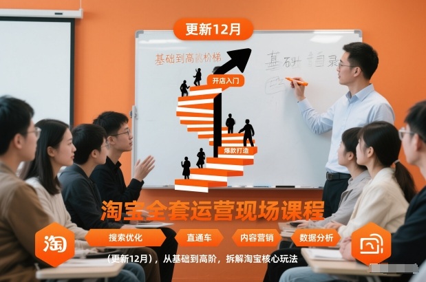 淘宝全套运营现场课程(更新12月)，从基础到高阶，拆解淘宝核心玩法-黑猫科技云网创