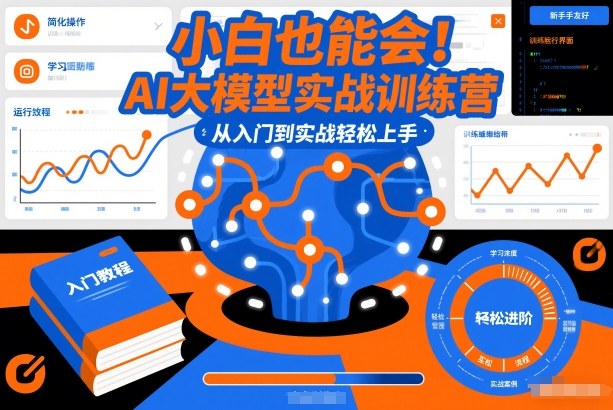 小白也能会！AI大模型实战训练营，从入门到实战轻松上手-黑猫科技云网创