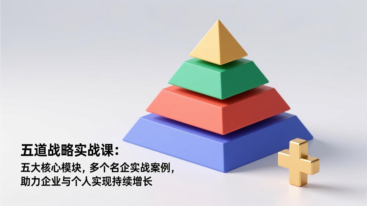 五道战略实战课：五大核心模块，多个名企实战案例，助力企业与个人实现持续增长-黑猫科技云网创