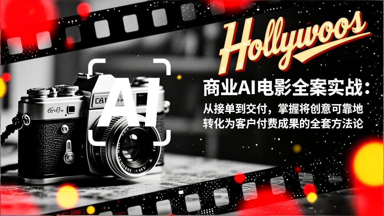 商业AI电影全案实战：从接单到交付，掌握将创意可靠地转化为客户付费成果的全套方法论-黑猫科技云网创