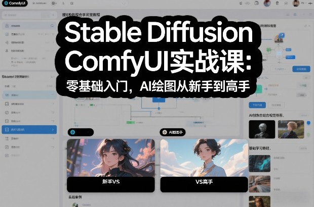 Stable Diffusion ComfyUI实战课：零基础入门，AI绘图从新手到高手-黑猫科技云网创