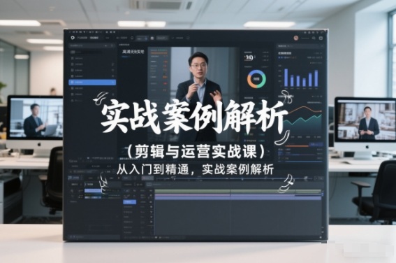 剪辑与运营实战课，从入门到精通，实战案例解析(更新2026)-黑猫科技云网创