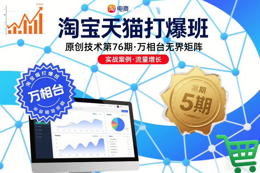 淘宝天猫打爆班原创技术第76期，万相台无界矩阵-黑猫科技云网创