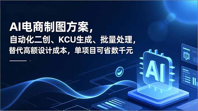 AI电商制图方案，自动化二创、SKU生成、批量处理，替代高额设计成本，单项目可省数千元-黑猫科技云网创