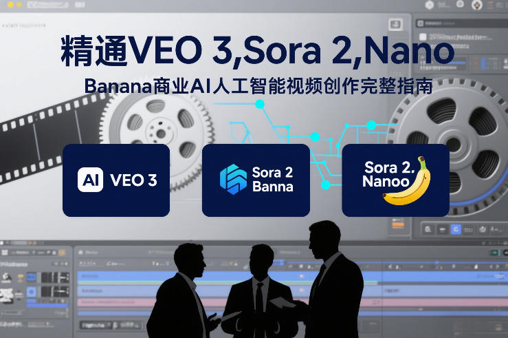 精通VEO 3，Sora 2，Nano Banana商业AI人工智能视频创作完整指南-黑猫科技云网创