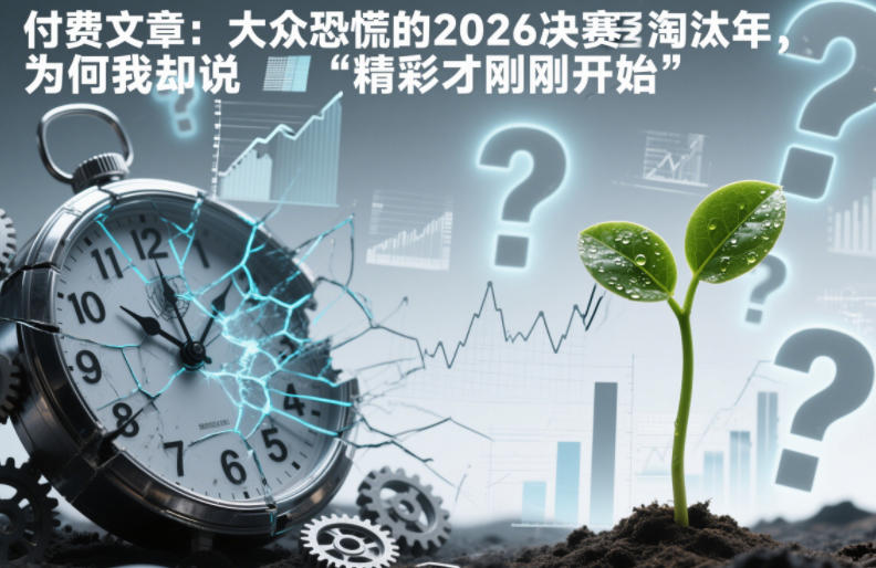 付费文章：大众恐慌的2026决赛淘汰年，为何我却说“精彩才刚刚开始”？-黑猫科技云网创