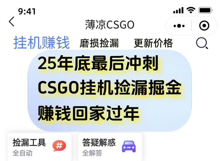 用CSGO游戏挂机捡漏掘金赚钱掘金，一部手机轻松日入500+-黑猫科技云网创