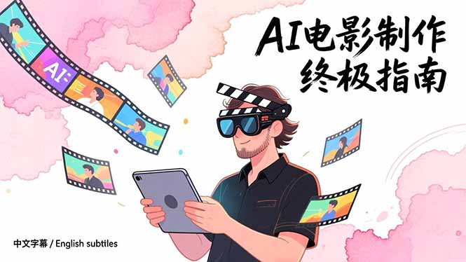 AI电影制作终极指南：从创意到成片，系统掌握智能影视全流程实战课(中英字幕-黑猫科技云网创