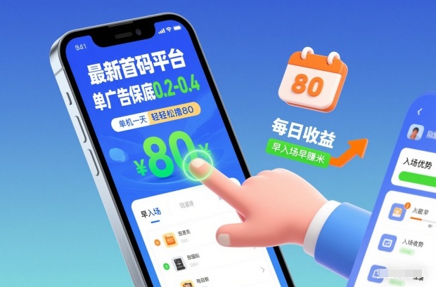 最新首码平台，单广告保底0.2-0.4，单机一天轻松撸80，早入场早賺米【揭秘】-黑猫科技云网创