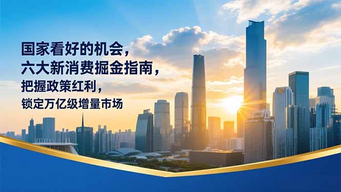 某付费文章：国家看好的机会，六大新消费掘金指南，把握政策红利，锁定万亿级增量市场-黑猫科技云网创