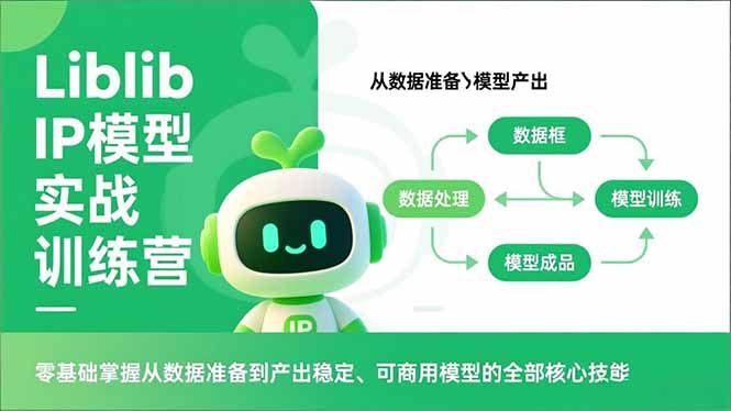 Liblib IP模型实战训练营，零基础掌握从数据准备到产出稳定、可商用模型的全部核心技能-黑猫科技云网创