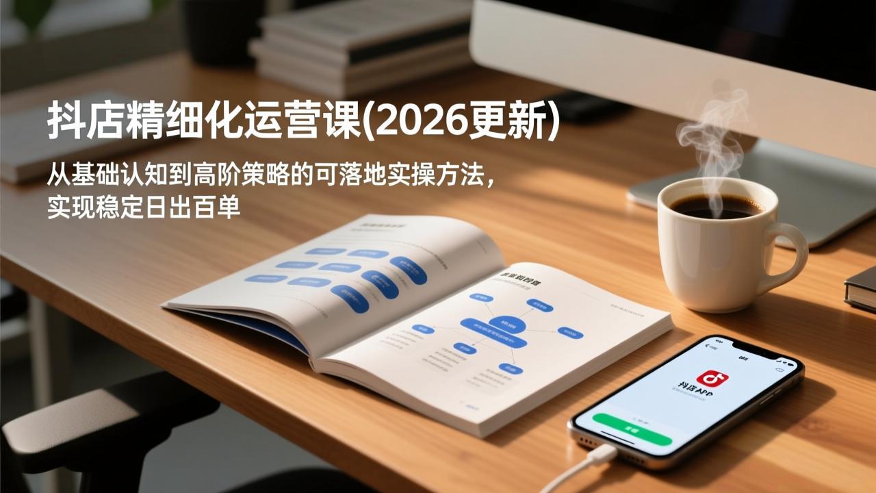 抖店精细化运营课(2026更新-黑猫科技云网创