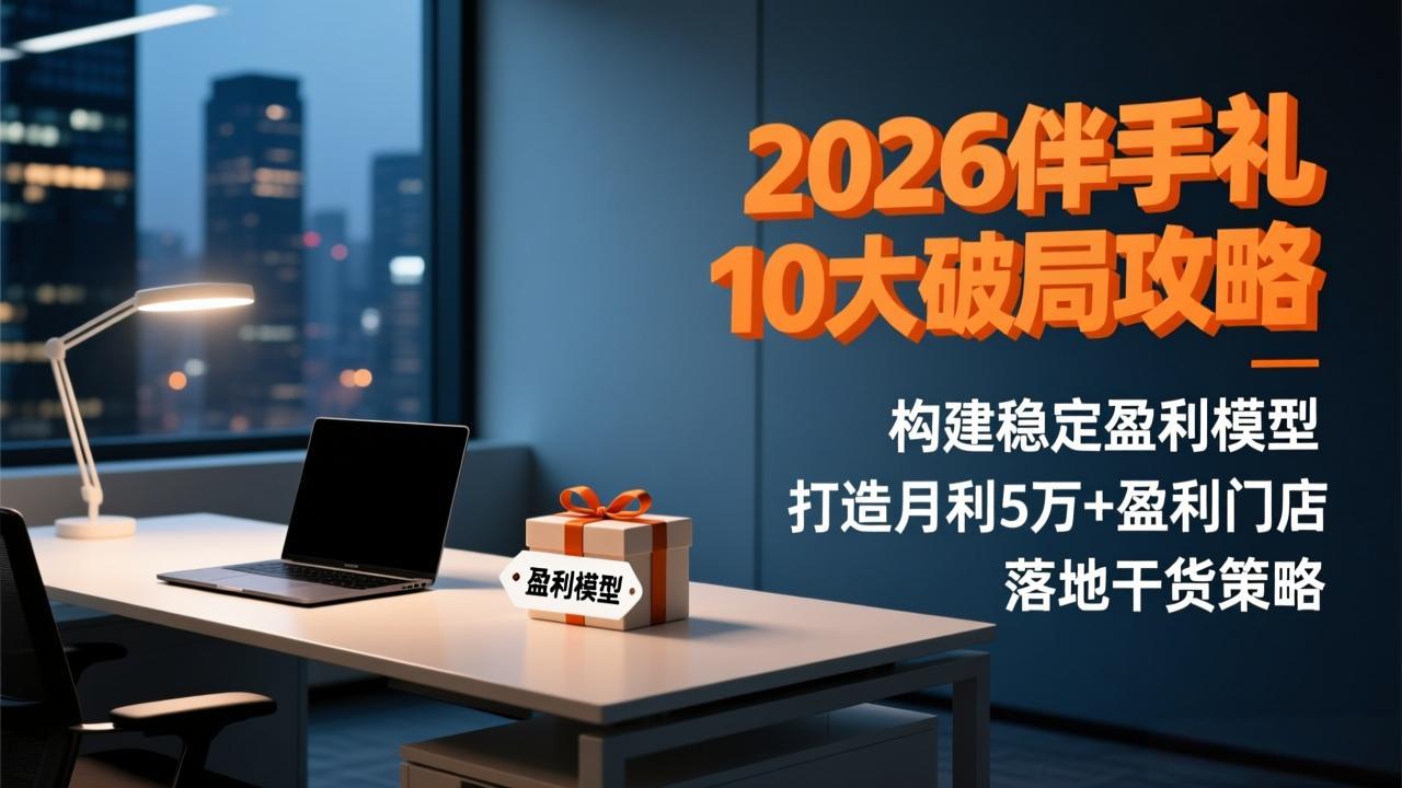 2026伴手礼10大破局攻略：构建稳定盈利模型，打造月利5万+盈利门店，落地干货策略-黑猫科技云网创