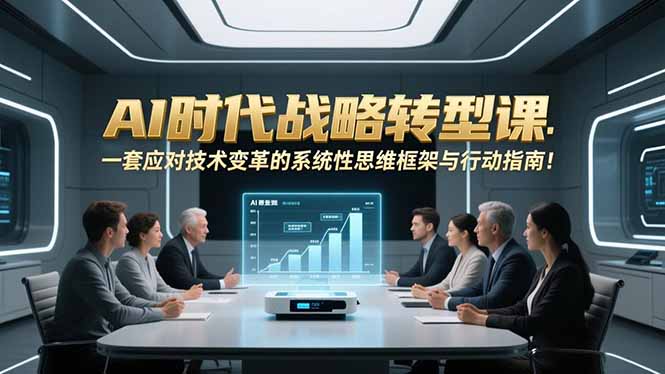 AI时代战略转型课：一套应对技术变革的系统性思维框架与行动指南！-黑猫科技云网创